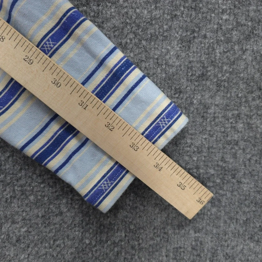 Rhone‎ Hoodie Mens Large Blue Striped Endless Sun Bolinas Beach Poncho Henley